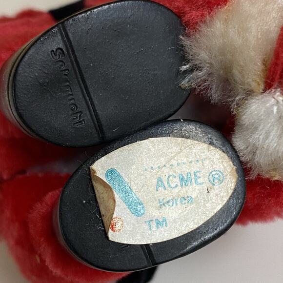 Vintage Hugging Santa Clip On Plush Christmas Tree Ornament 4” Sekiguchi - Picture 8 of 8